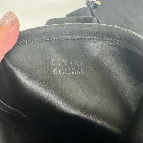 Stuart Weitzman Size 7 Black Suede Over The Knee Platform 'Playtime' Boots - Picture 4 of 16